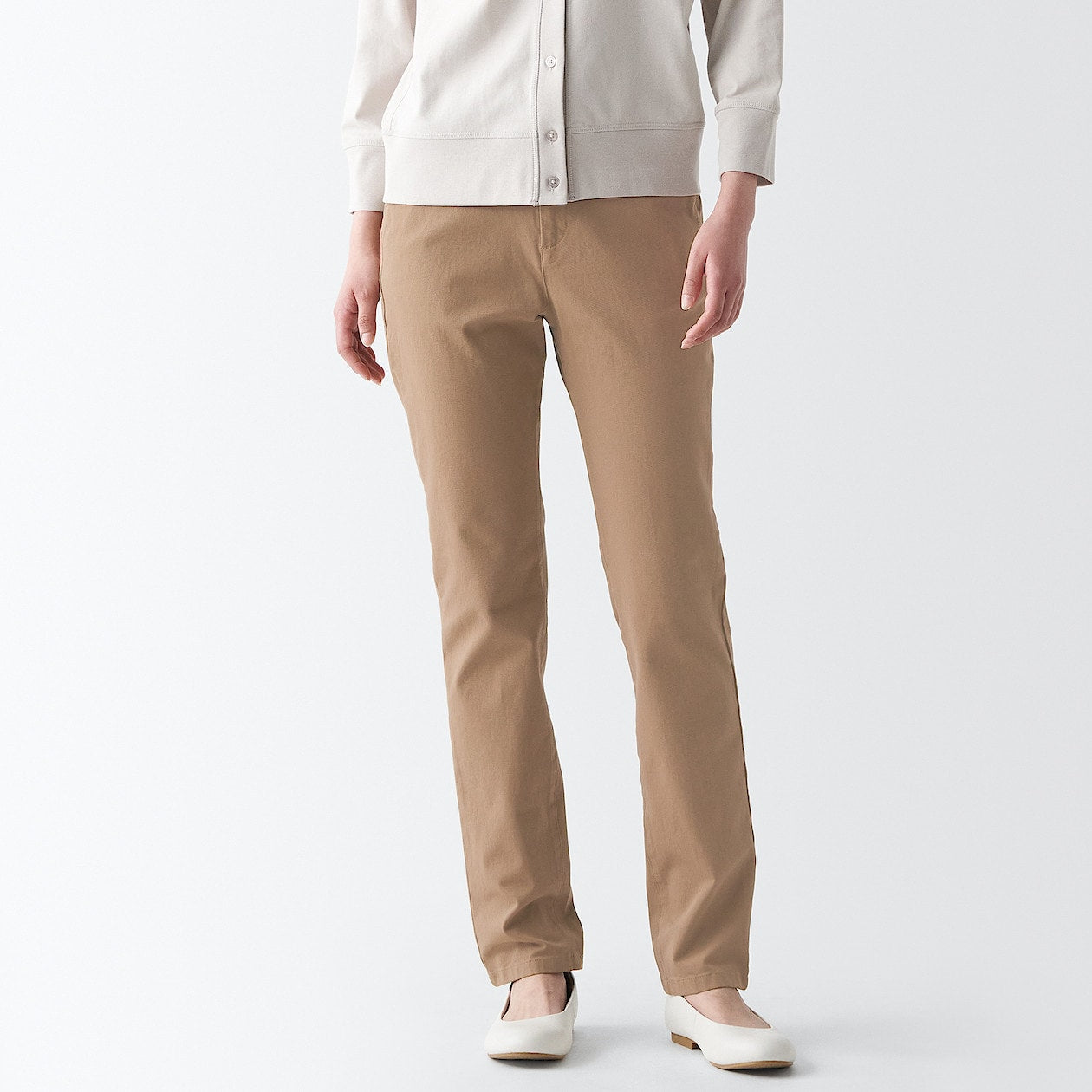Women's 4-Way Stretch Chino Slim Tapered Pants (L 32inch / 80cm) - Image 13