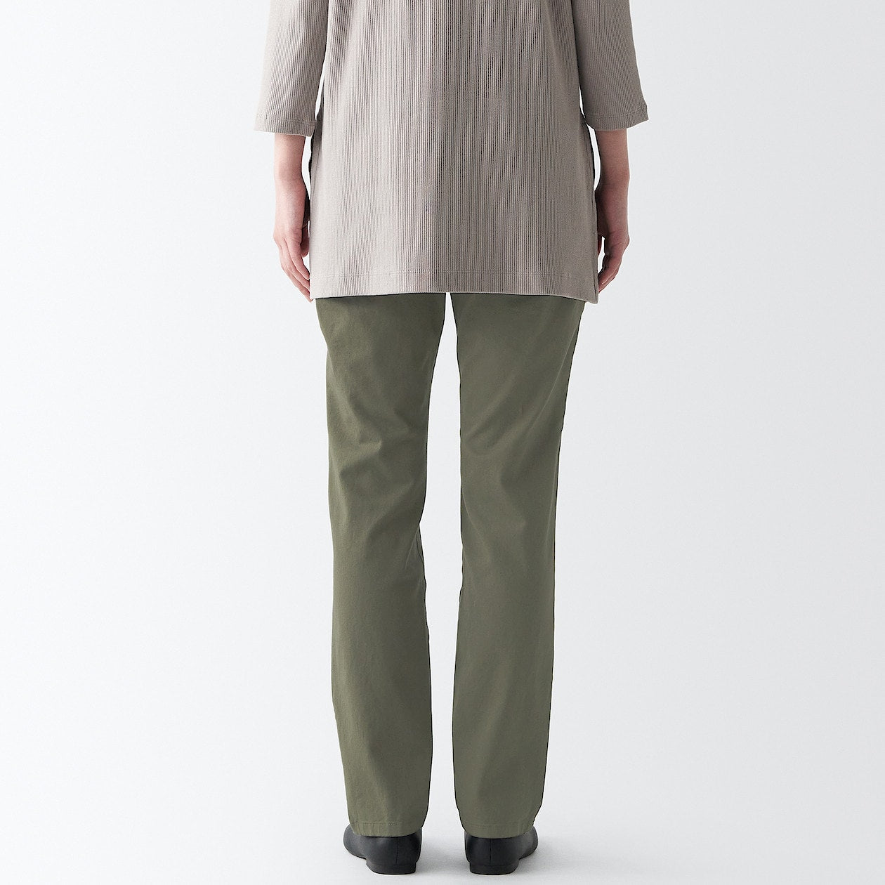 Women's 4-Way Stretch Chino Slim Tapered Pants (L 32inch / 80cm) - Image 26