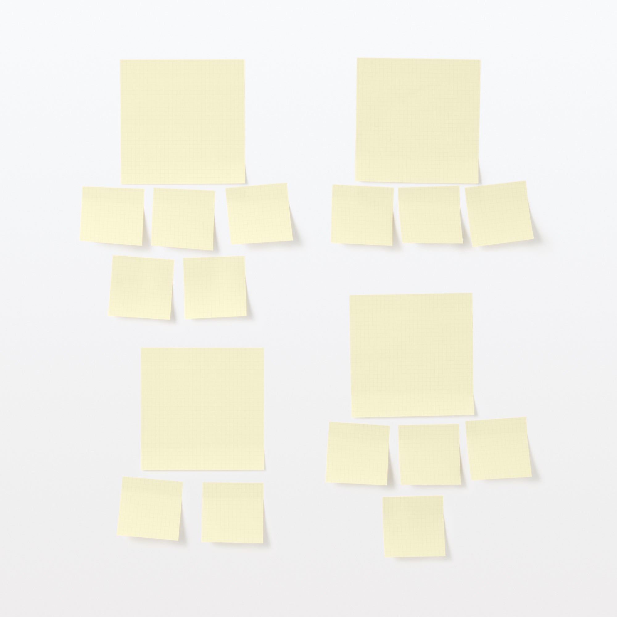 5 mm Grid Square Sticky Notes Yellow - 75 x 75mm - Image 4