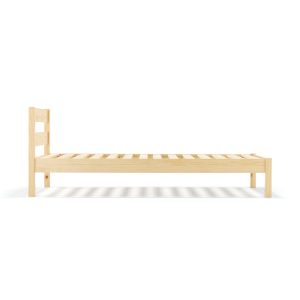 [HD] Pine Wooden Bed - Double