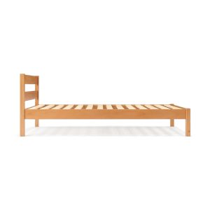 [HD] Rubberwood Wooden Bed - Double