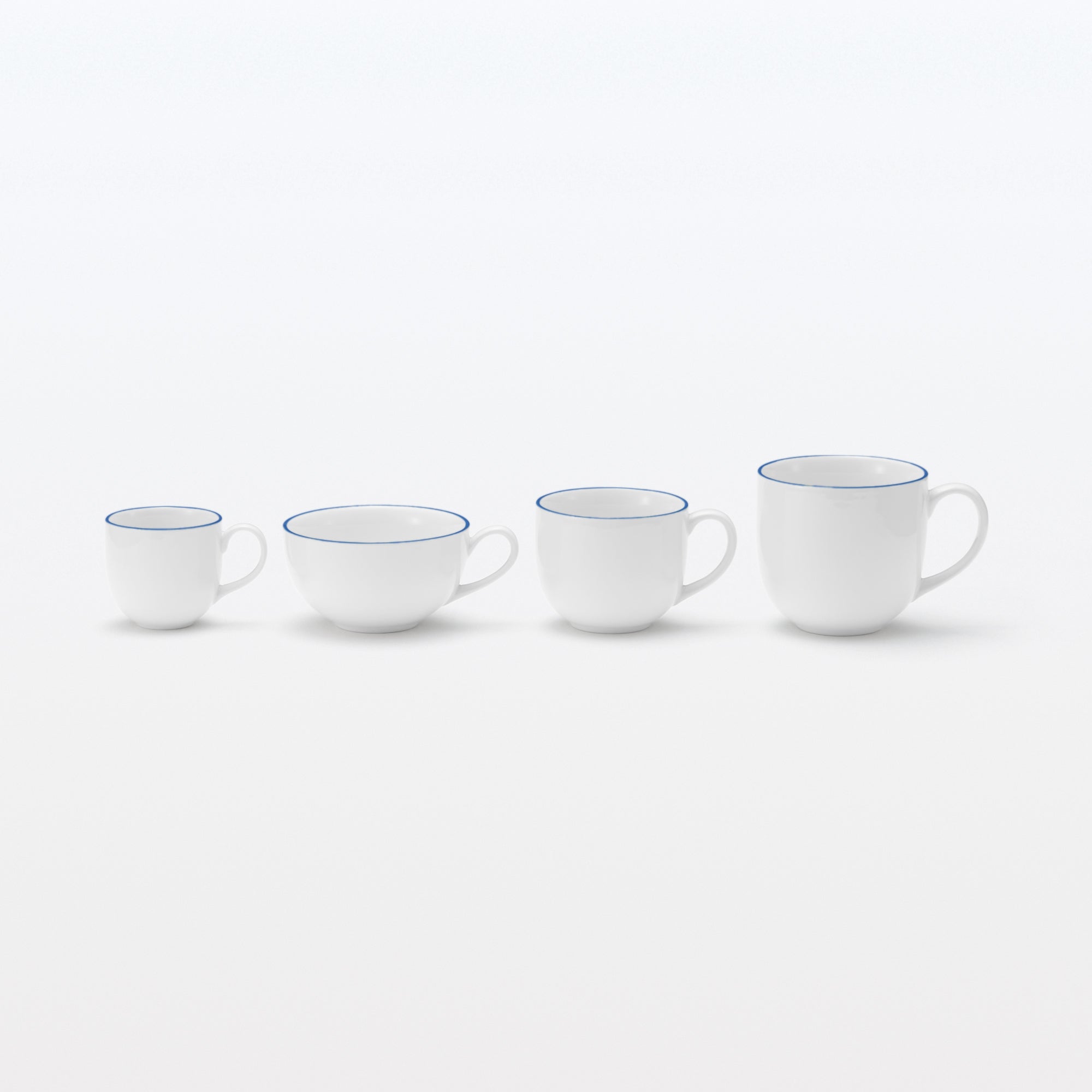 Everyday Tableware Teacup - Blue Stripe - Image 8