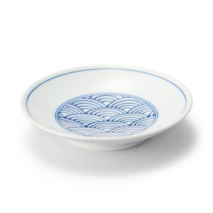 Hasami Ware Small Plate - Wave Pattern
