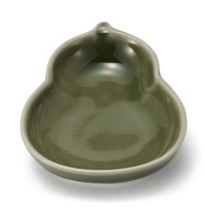 Hasami Ware Lucky Small Plate - Gourd - Pine Green
