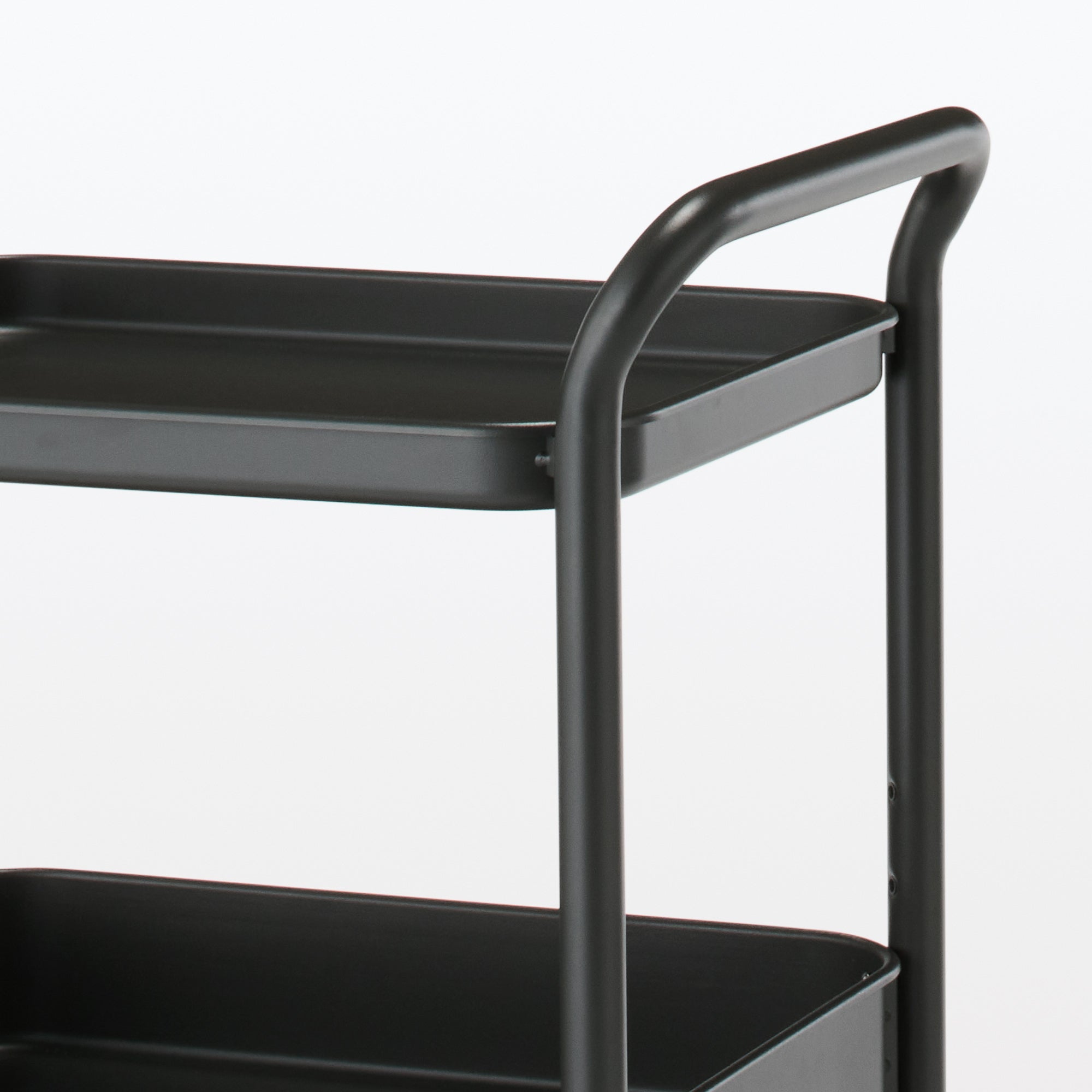 Steel Pipe Wheeled Rack Utility Cart - Dark Gray - Image 6