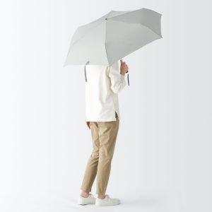 All-Weather Foldable Umbrella Light Gray