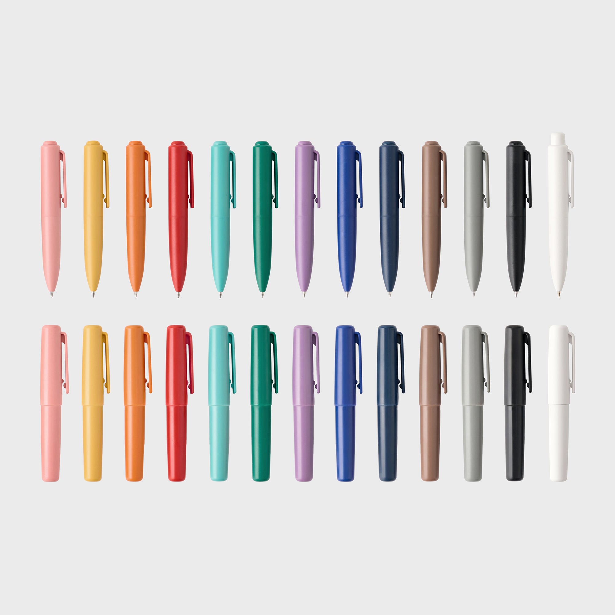 Compact Gel Ink Ballpoint Pen Knock Type 0.5 mm - Black - Image 9