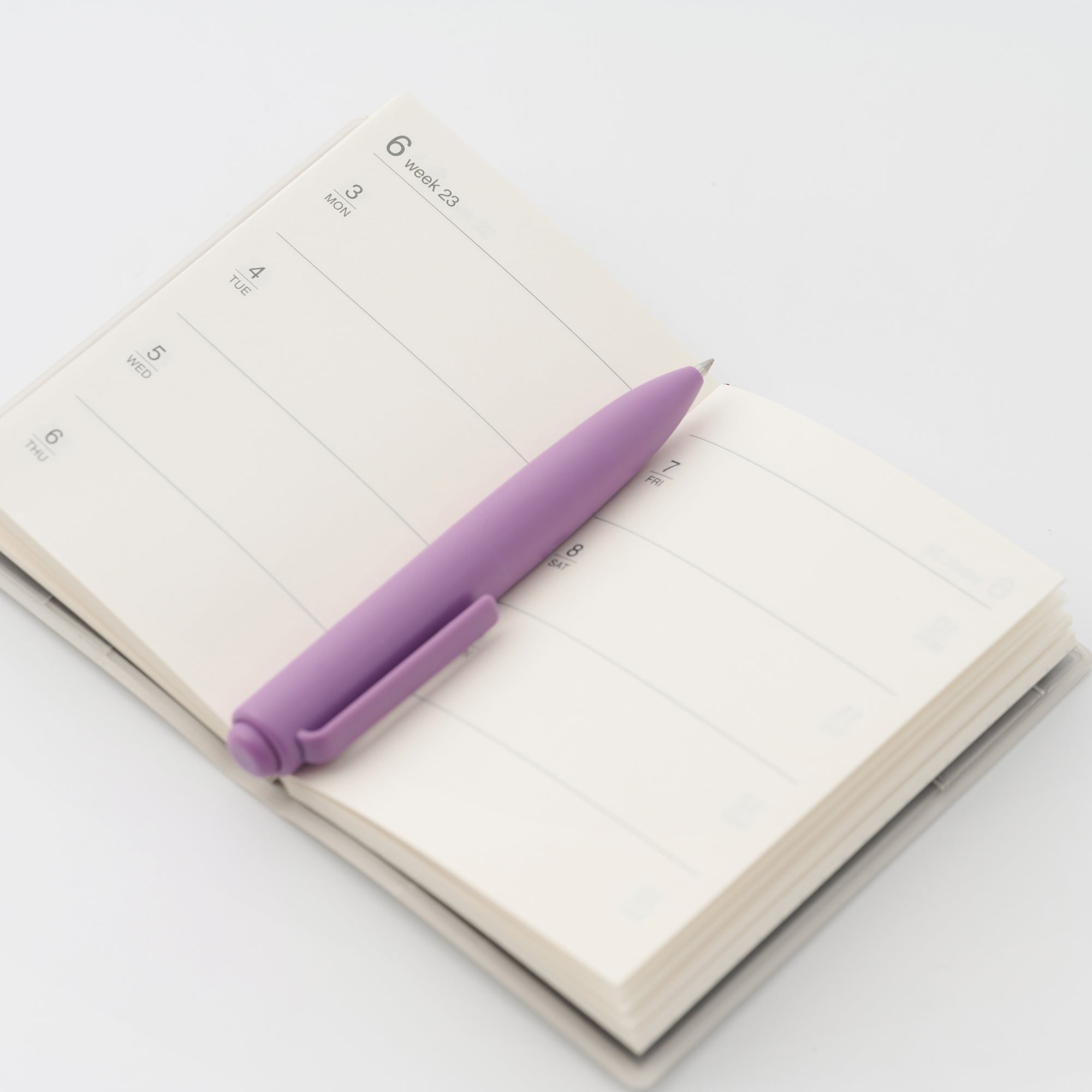 Compact Gel Ink Ballpoint Pen Knock Type 0.5 mm - Yellow - Image 5