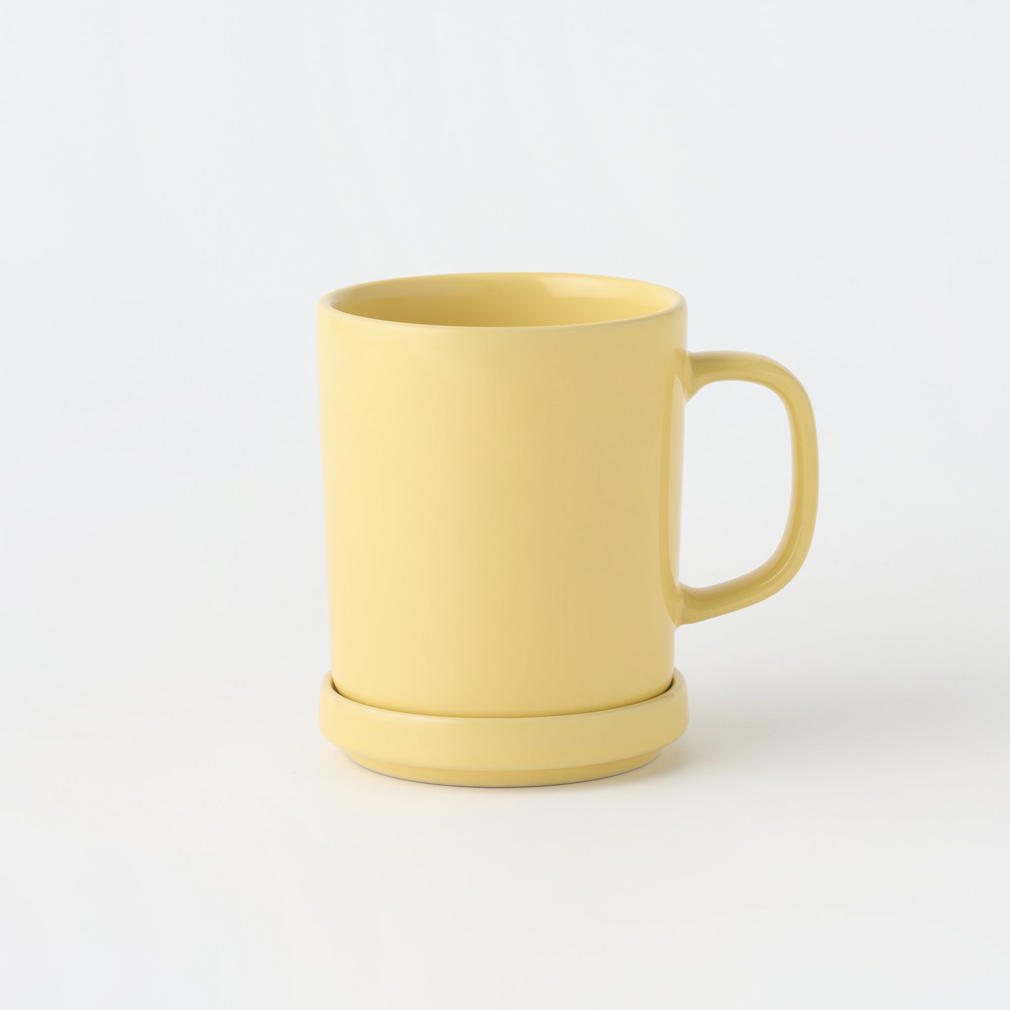 Stoneware Mug Cup (16.9 fl oz) - Light Yellow - Image 5