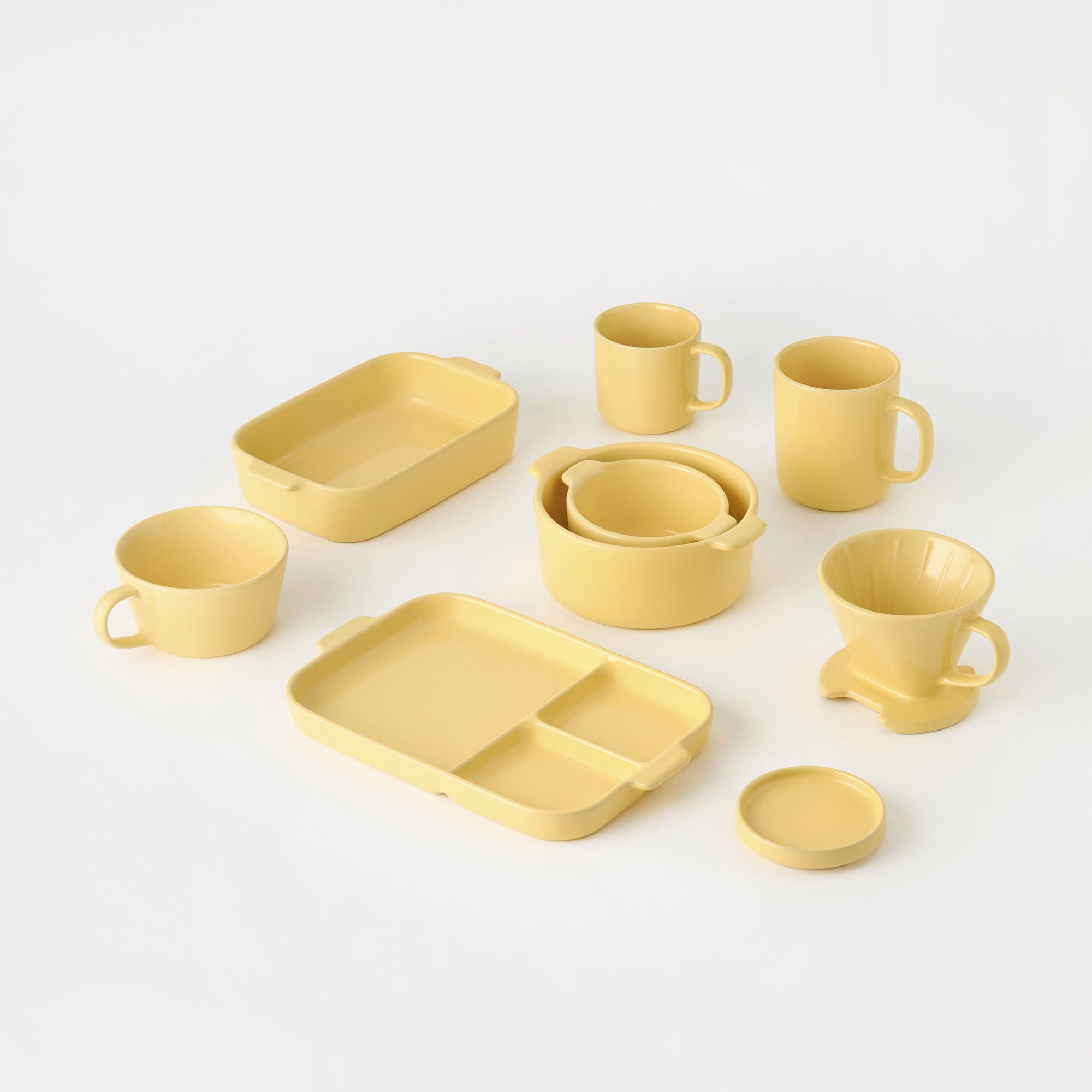 Stoneware Mug Cup (16.9 fl oz) - Light Yellow - Image 6