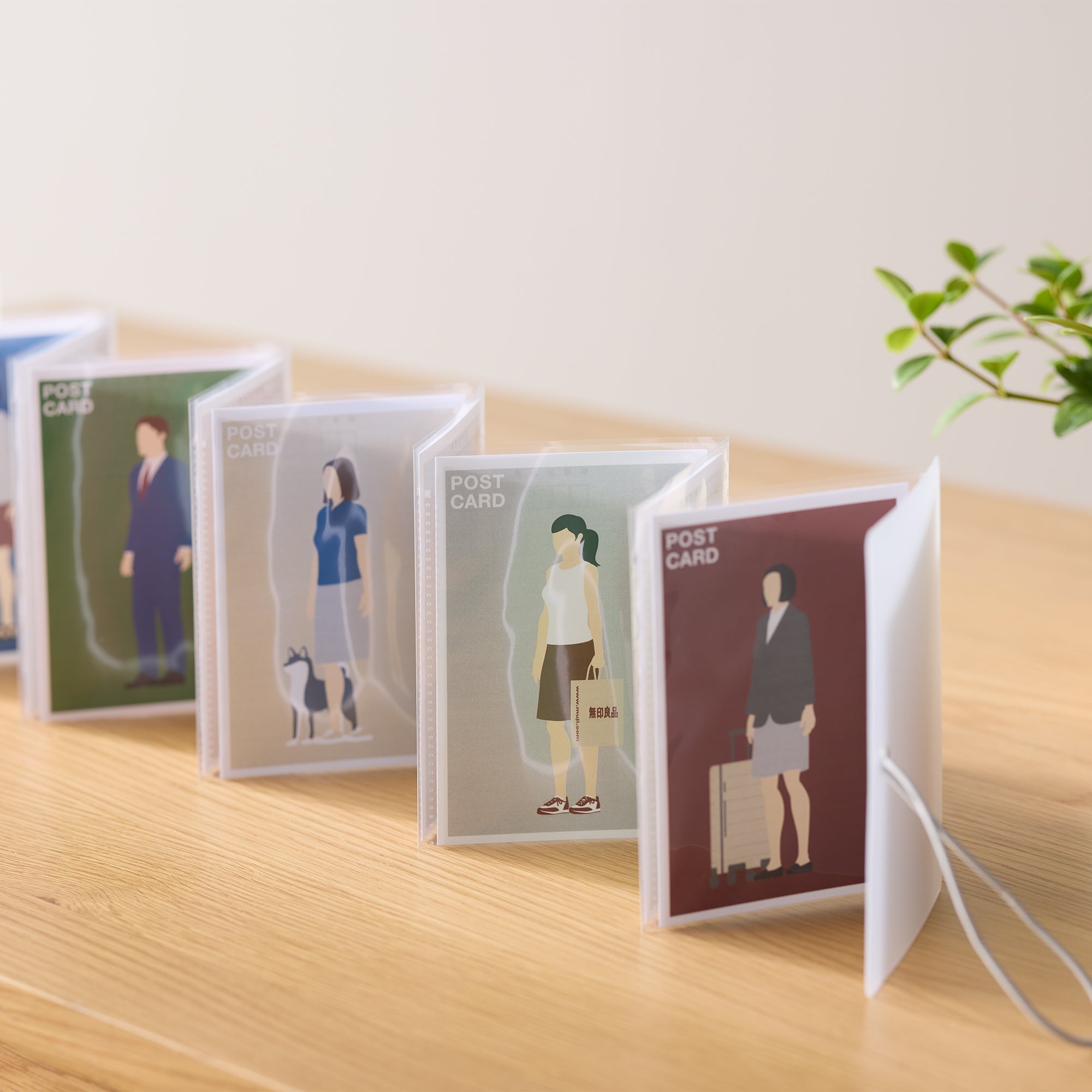 Self-Standing Card File - Postcard
