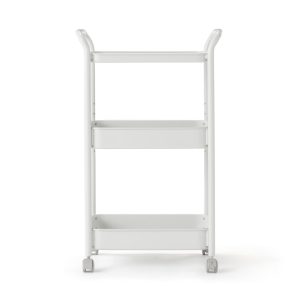 Steel Pipe Wheeled Rack Utility Cart - Light Gray