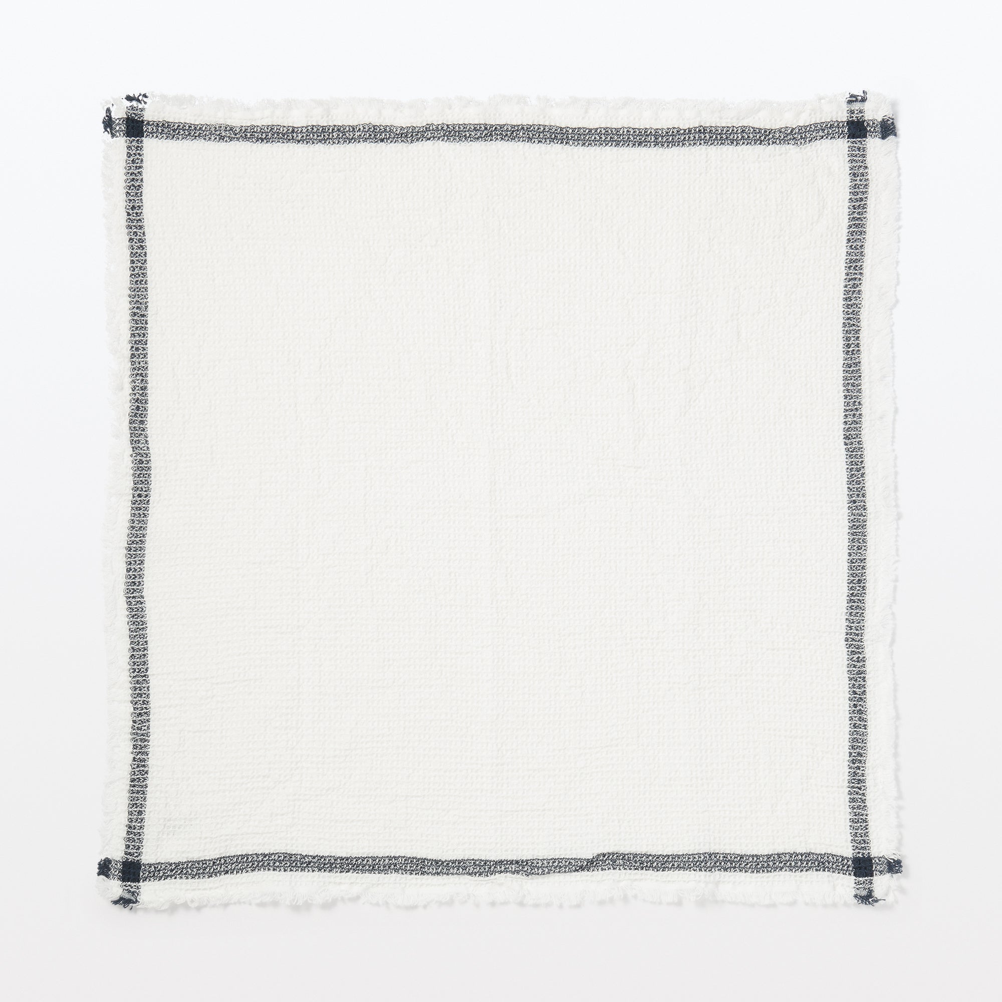 Indian Cotton Waffle Weave Multipurpose Cloth - Navy - Image 3