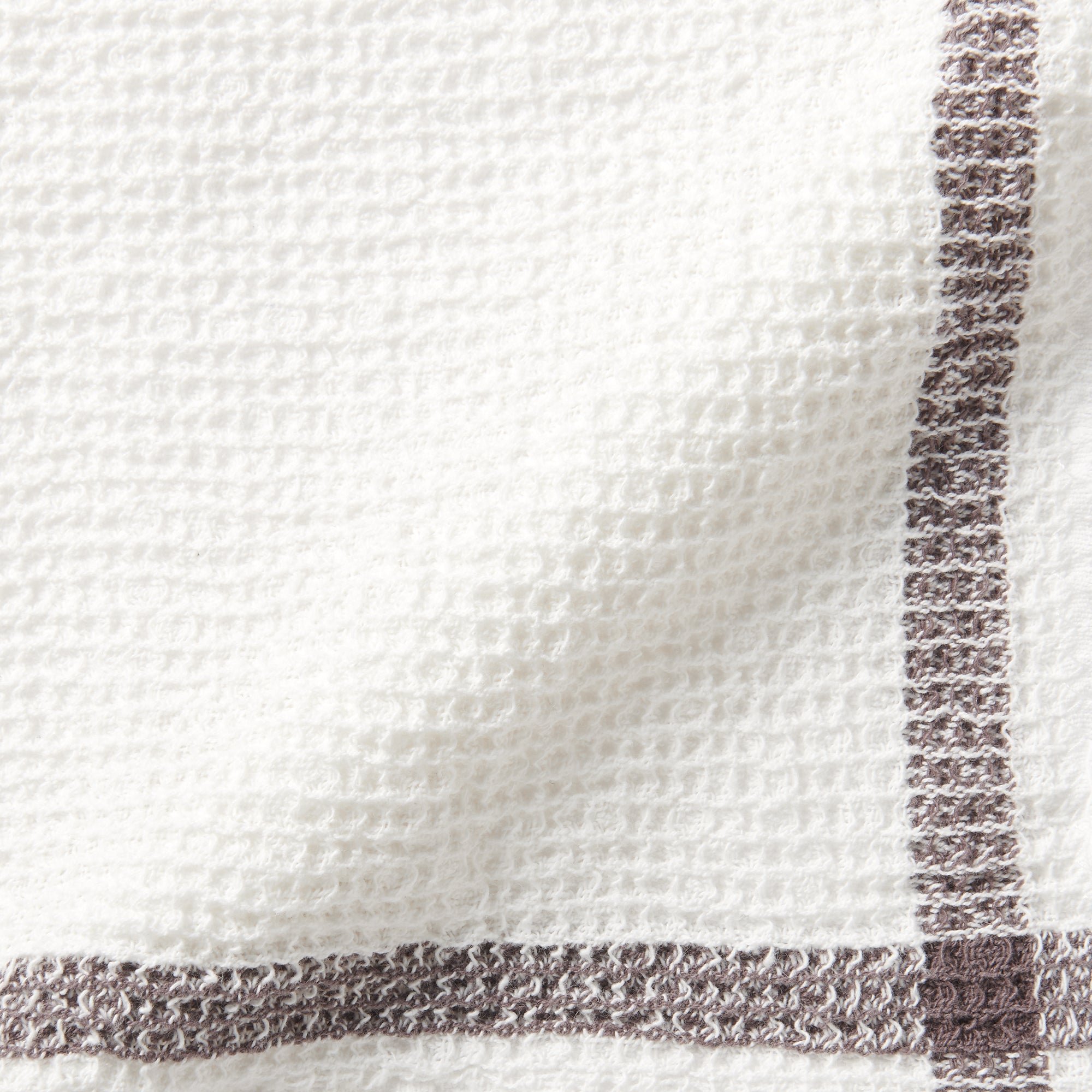 Indian Cotton Waffle Weave Multipurpose Cloth - Brown - Image 4