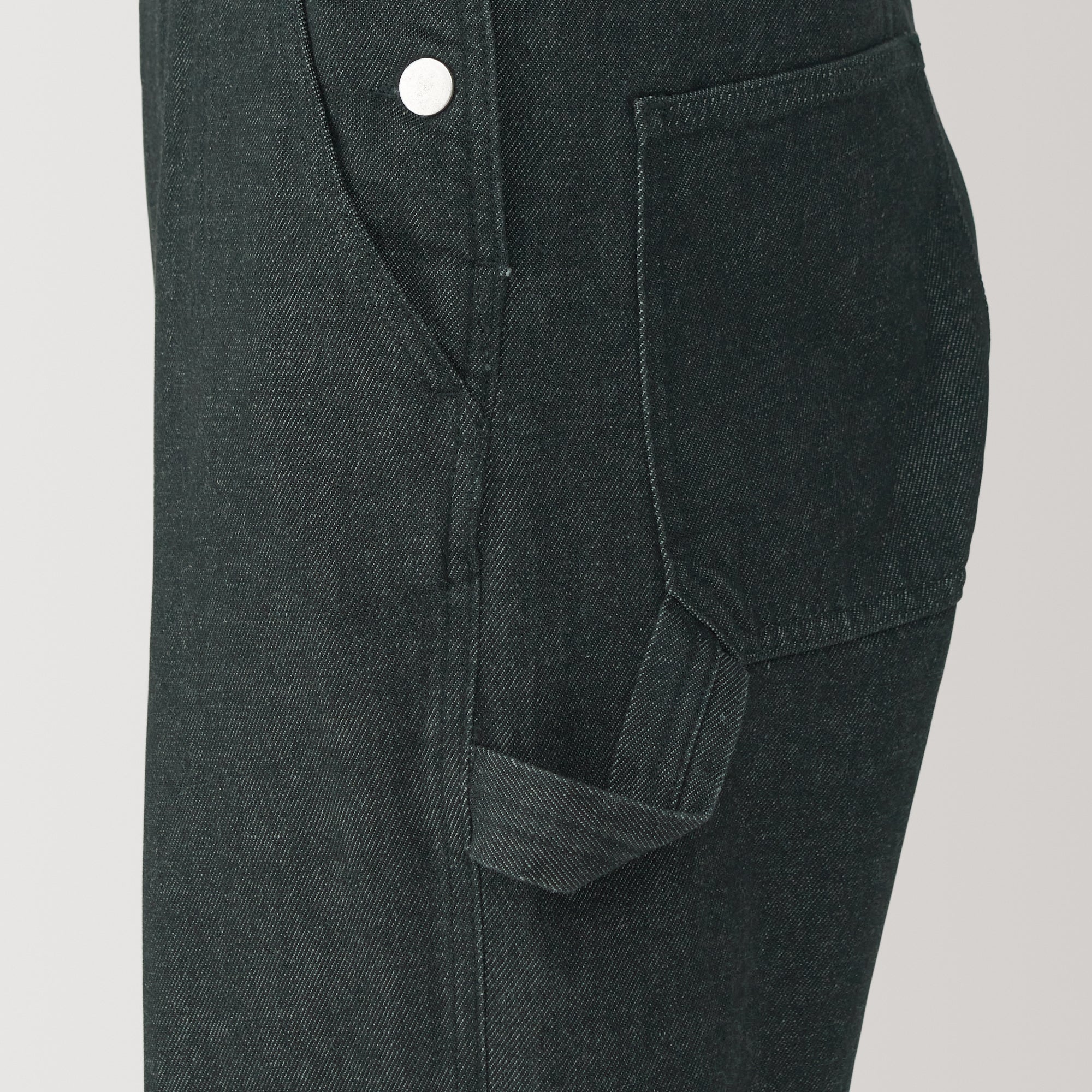 Women Kapok Blend Denim Overalls - Image 11