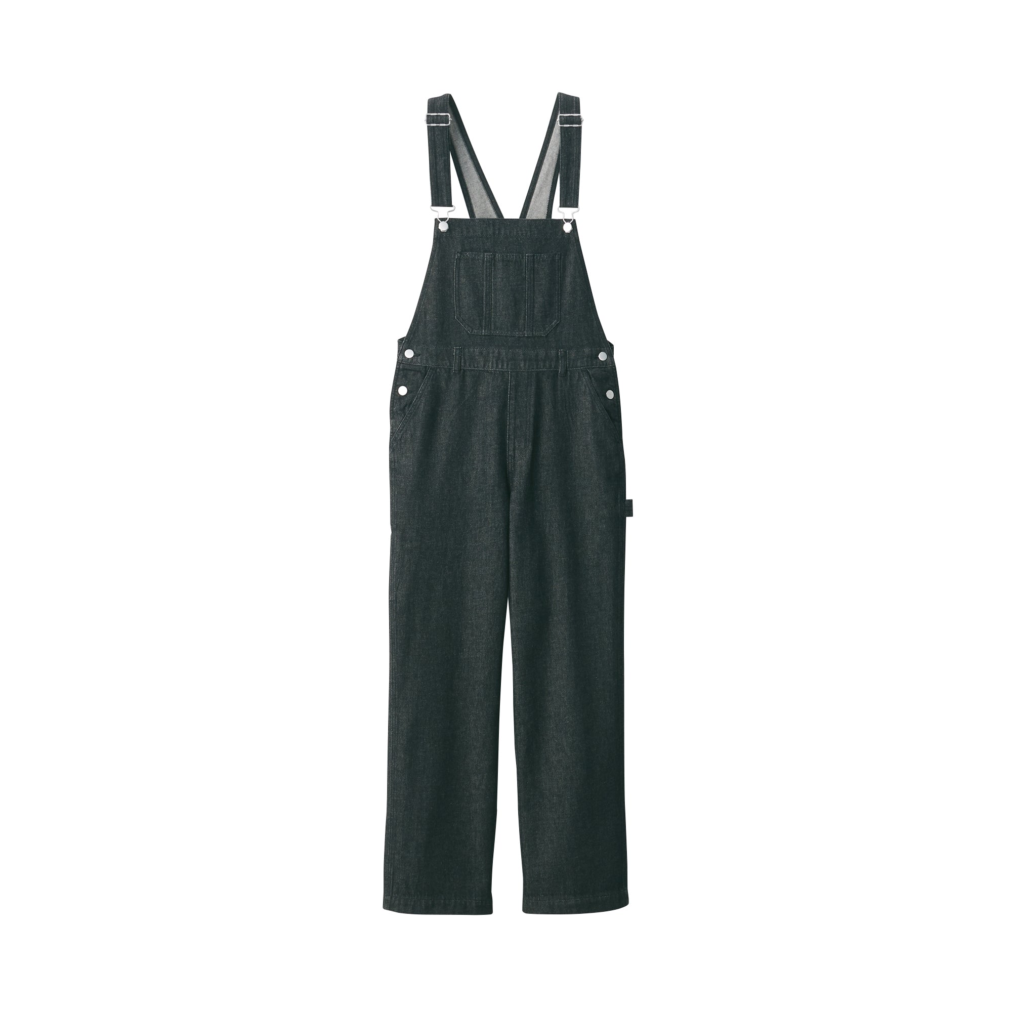 Women Kapok Blend Denim Overalls - Image 2