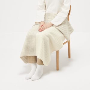 Wool Waffle Throw Blanket - W31.5 x L51.2