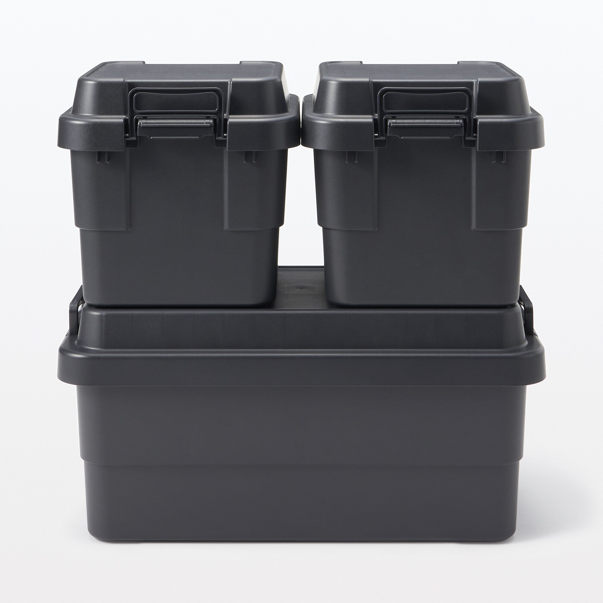 Heavy Duty Polypropylene Storage Box - Dark Gray - Extra Large 18.5 gal - Image 8