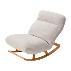[HD] High Back Cushioned Sofa Rocking Chair