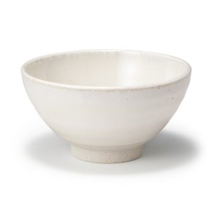 Mino Ware Round Small Rice Bowl - White Glaze