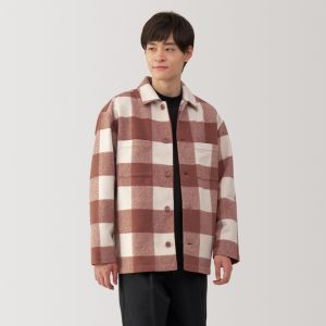 Men's Brushed Stretch Shirt Jacket