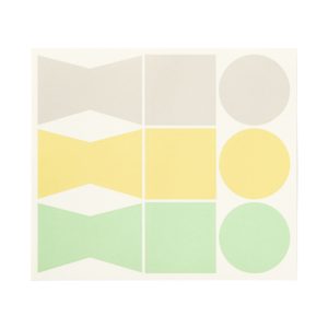 Writable Gift Stickers - Gray/Yellow/Green