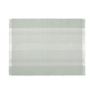 Indian Cotton Rib Placemat - Light Green