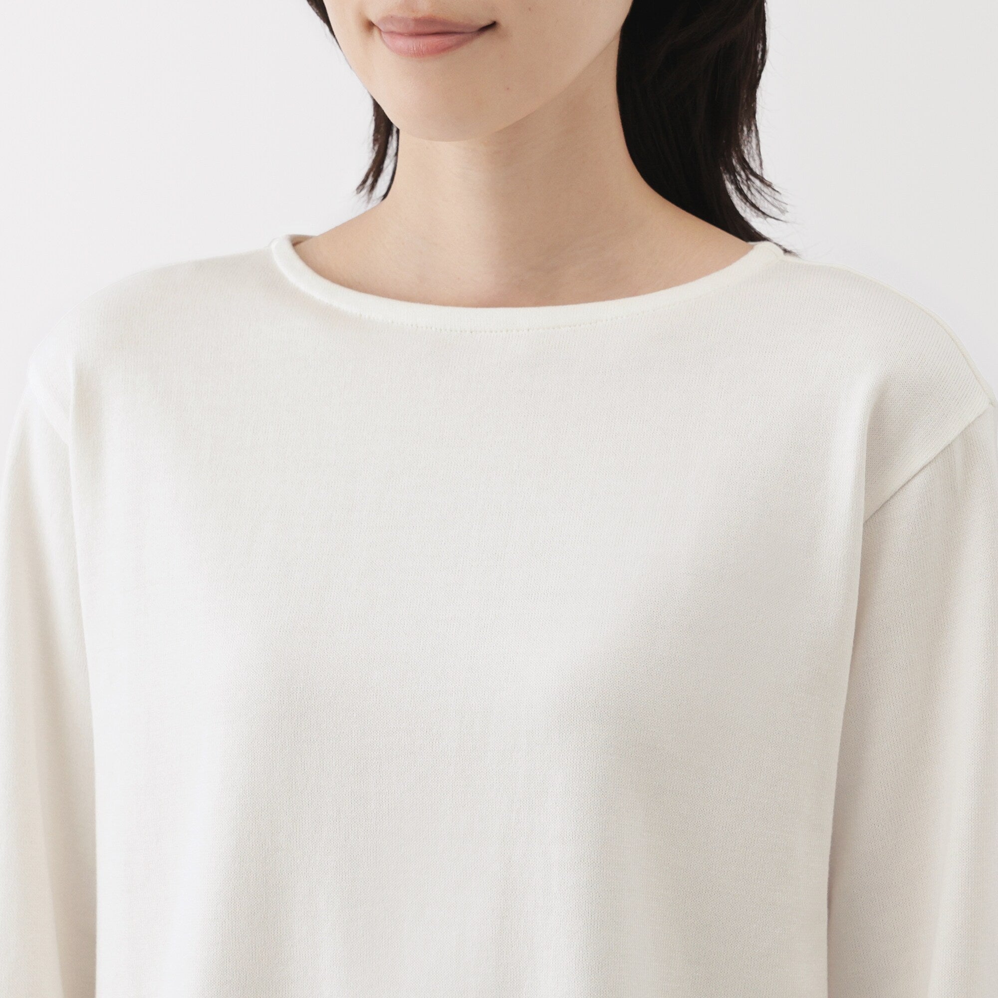 Heavyweight Cotton Boatneck T-Shirt - Image 7