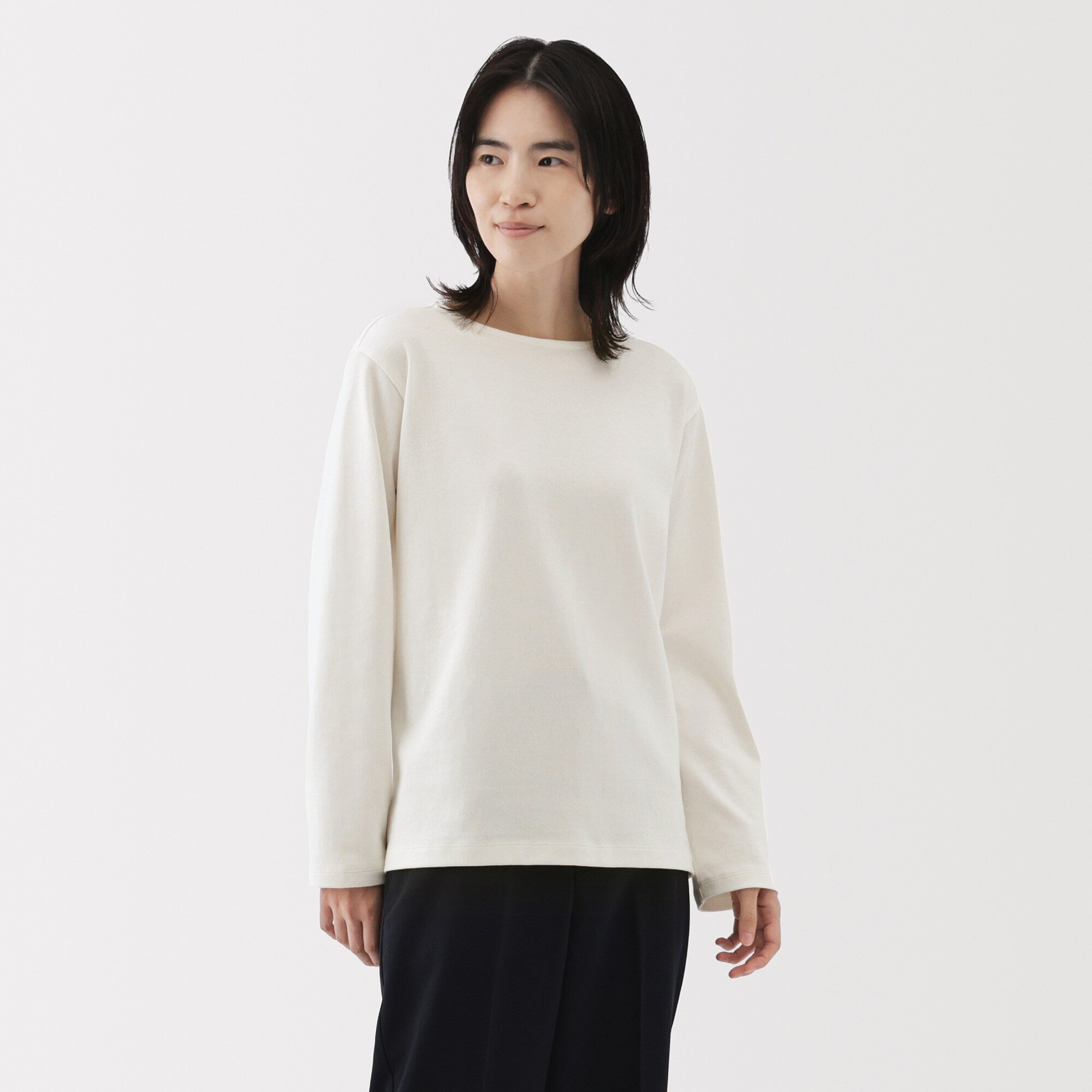 Heavyweight Cotton Boatneck T-Shirt - Image 3