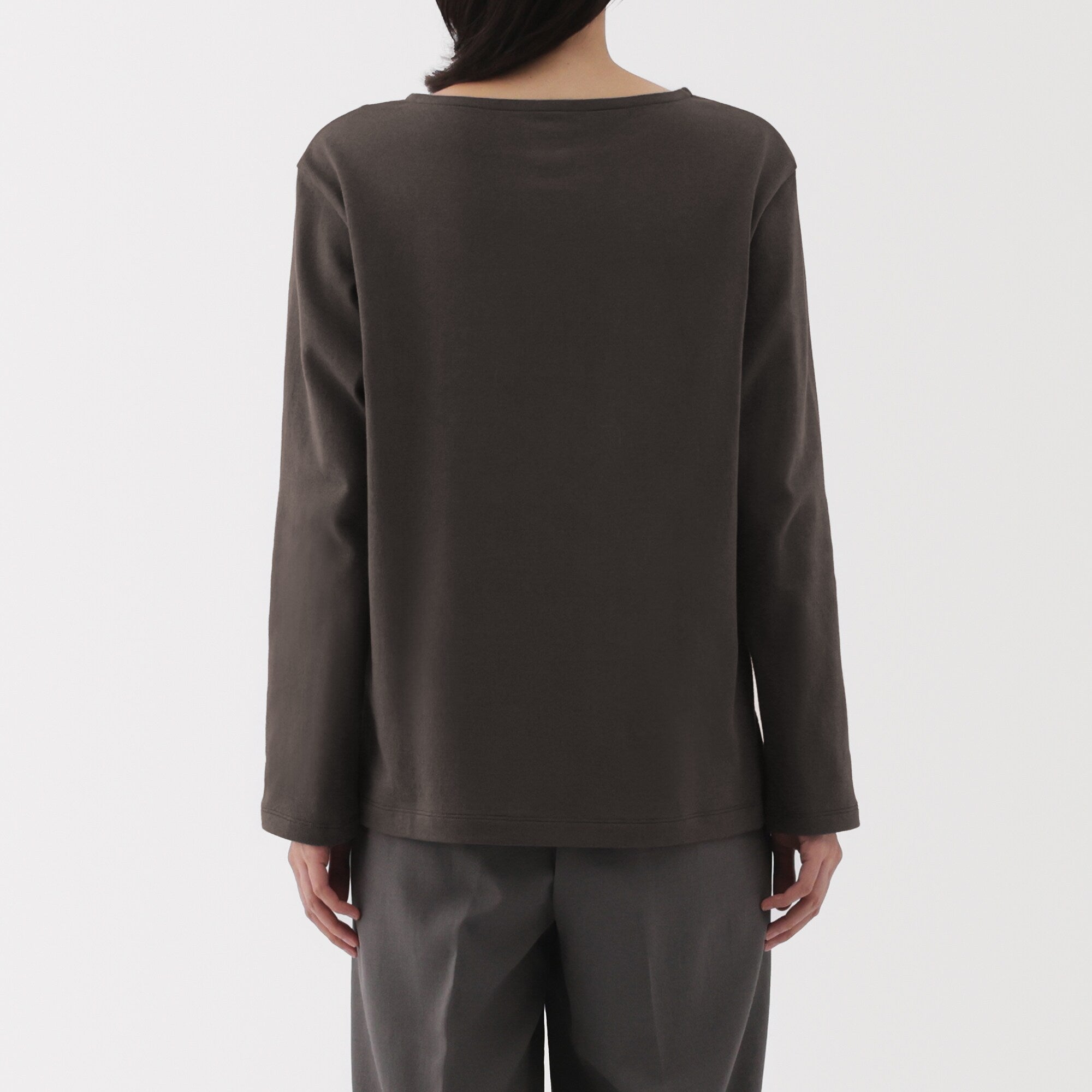 Heavyweight Cotton Boatneck T-Shirt - Image 14