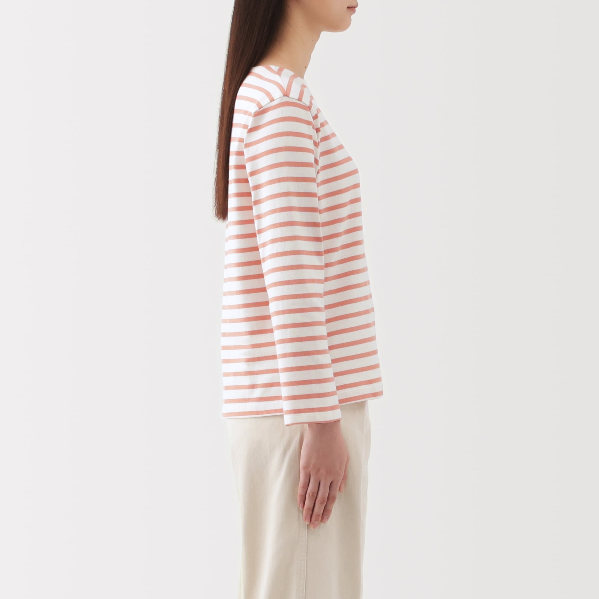 Heavyweight Cotton Boatneck T-Shirt - Image 29