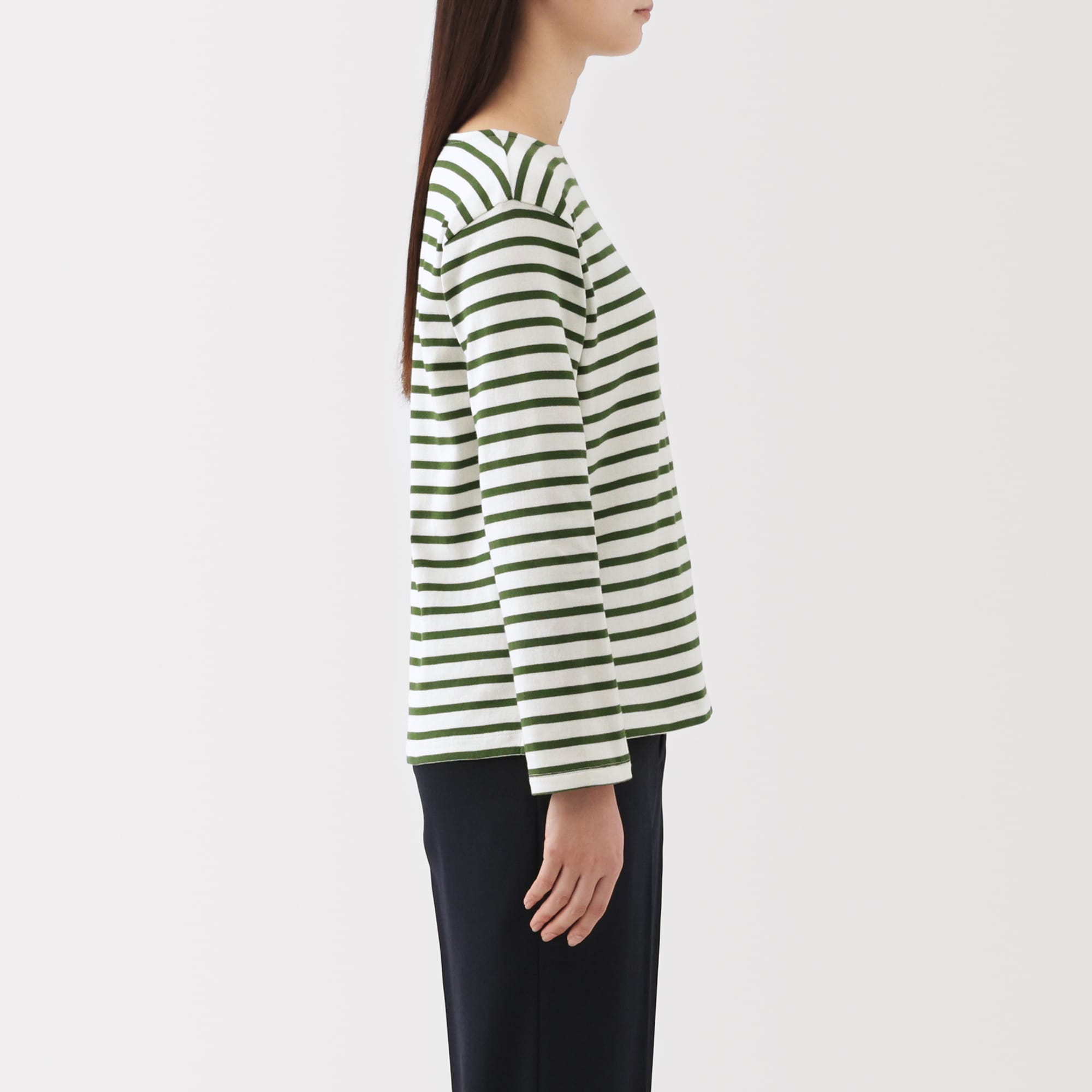 Heavyweight Cotton Boatneck T-Shirt - Image 21
