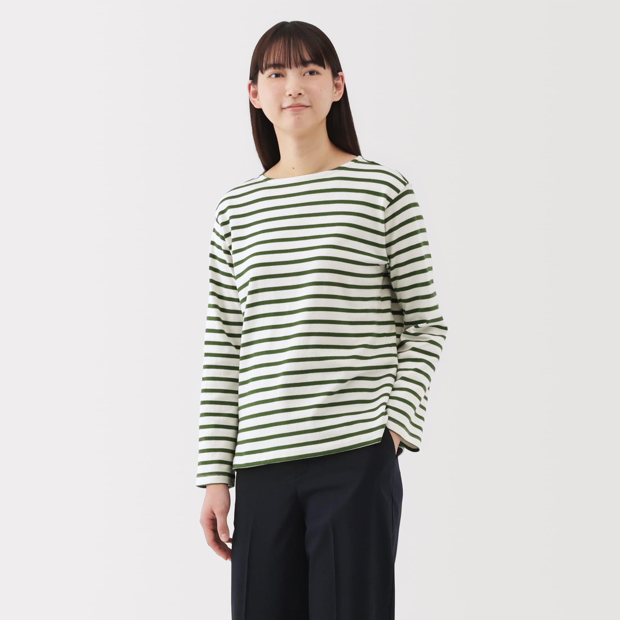 Heavyweight Cotton Boatneck T-Shirt - Image 19
