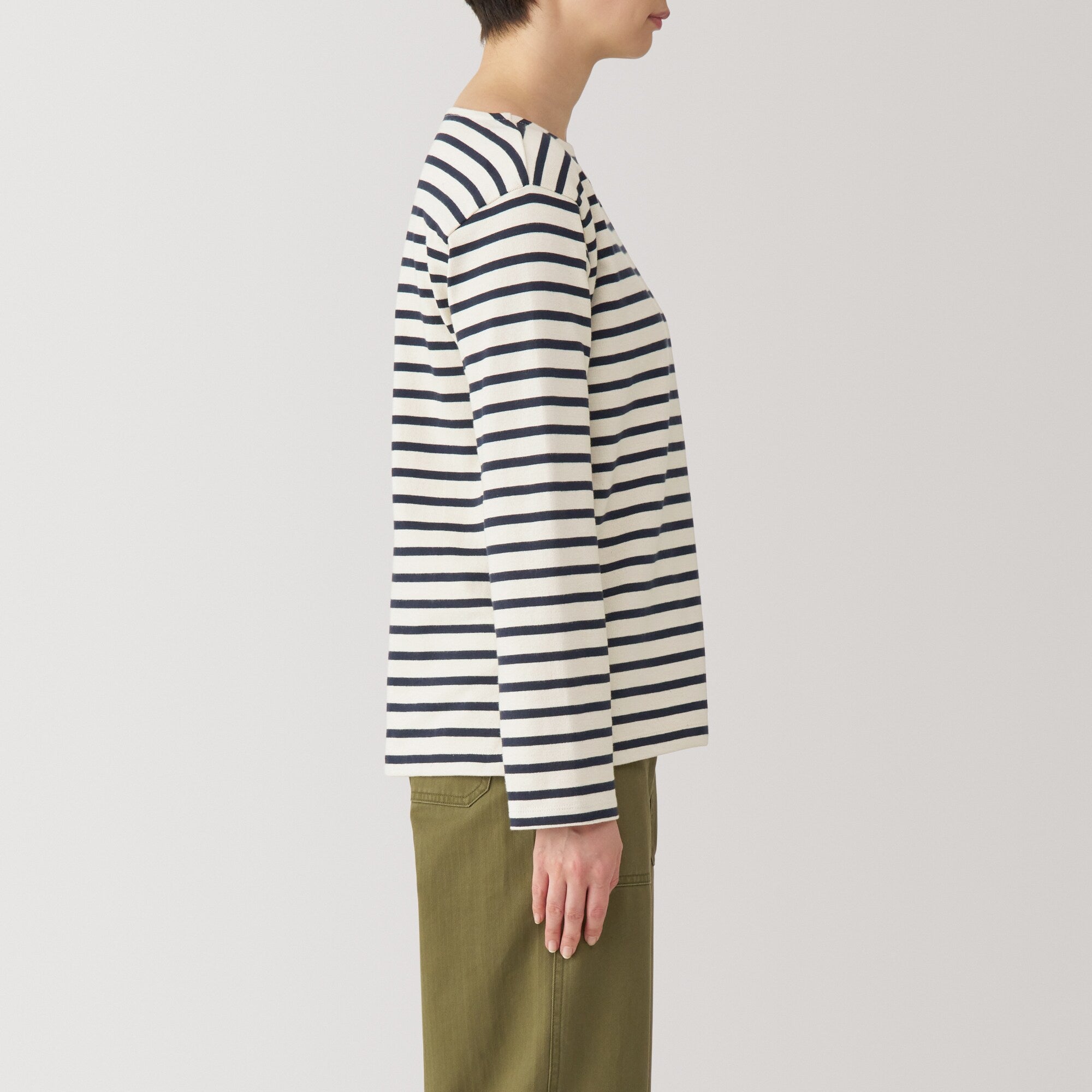 Heavyweight Cotton Boatneck T-Shirt - Image 45
