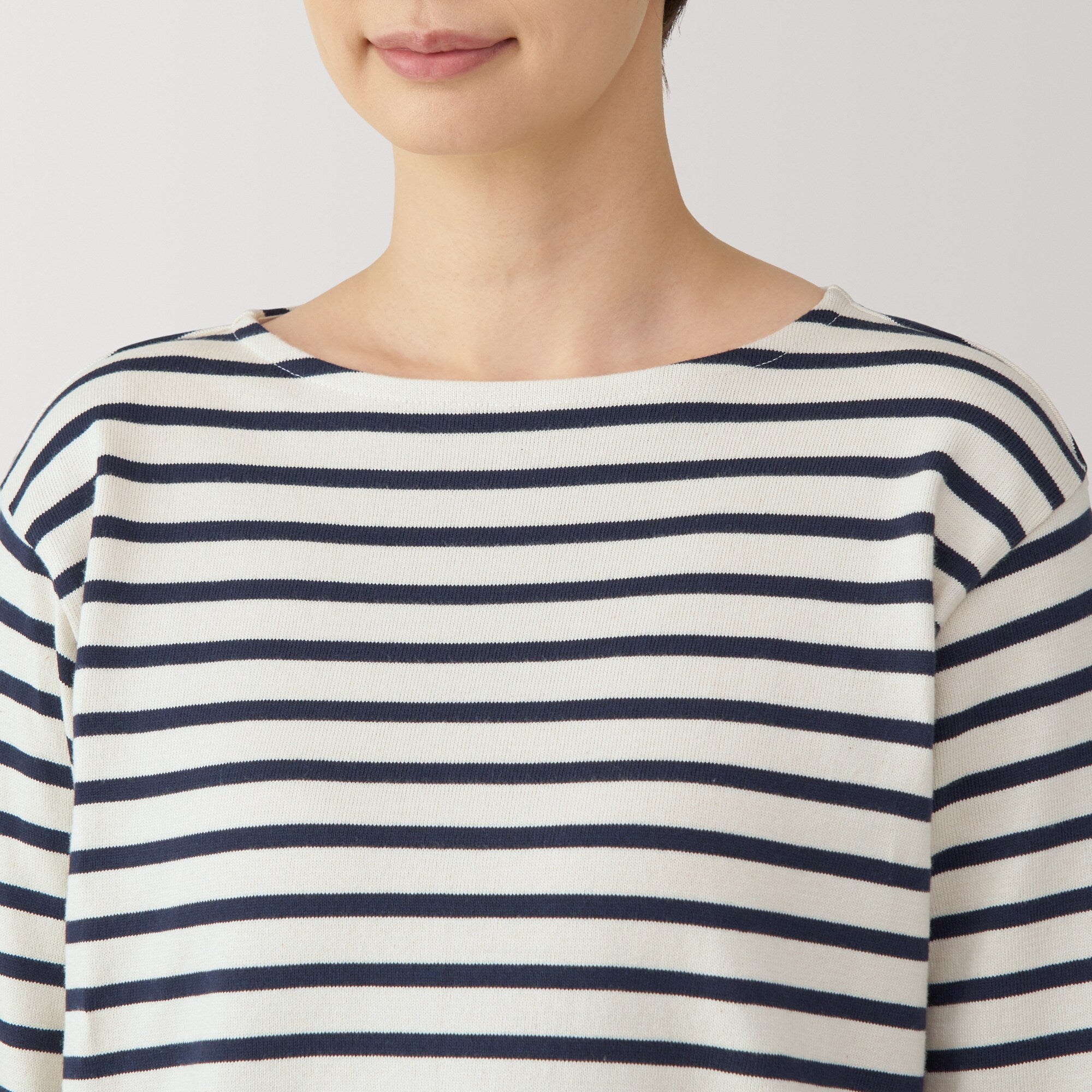 Heavyweight Cotton Boatneck T-Shirt - Image 47
