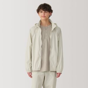 Men's Water Repellent Nylon Packable Windbreaker