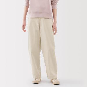 Kapok Blend Wide Tapered Pants