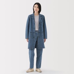 Kapok Blend Denim Coat