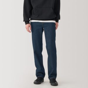 Kapok Blend Straight Denim Trousers