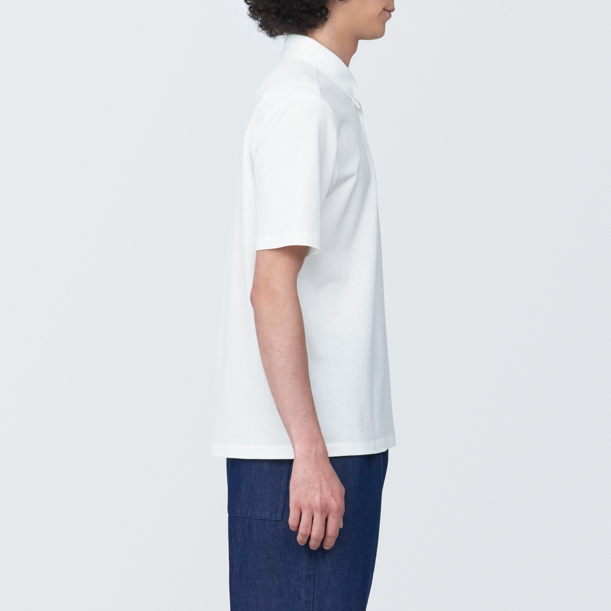 Men's Cool Touch Pique Button Down Polo Shirt - Image 5