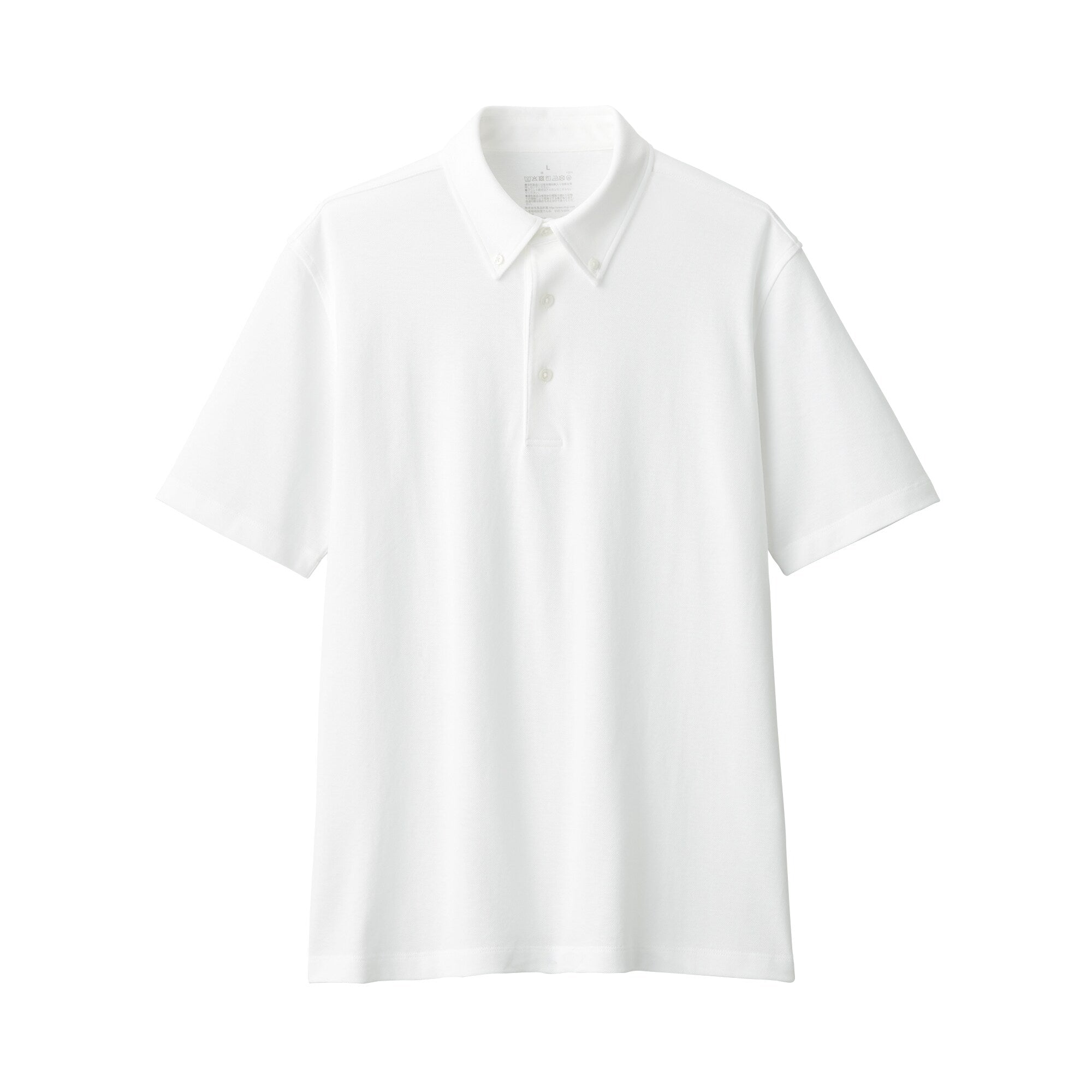 Men's Cool Touch Pique Button Down Polo Shirt - Image 2