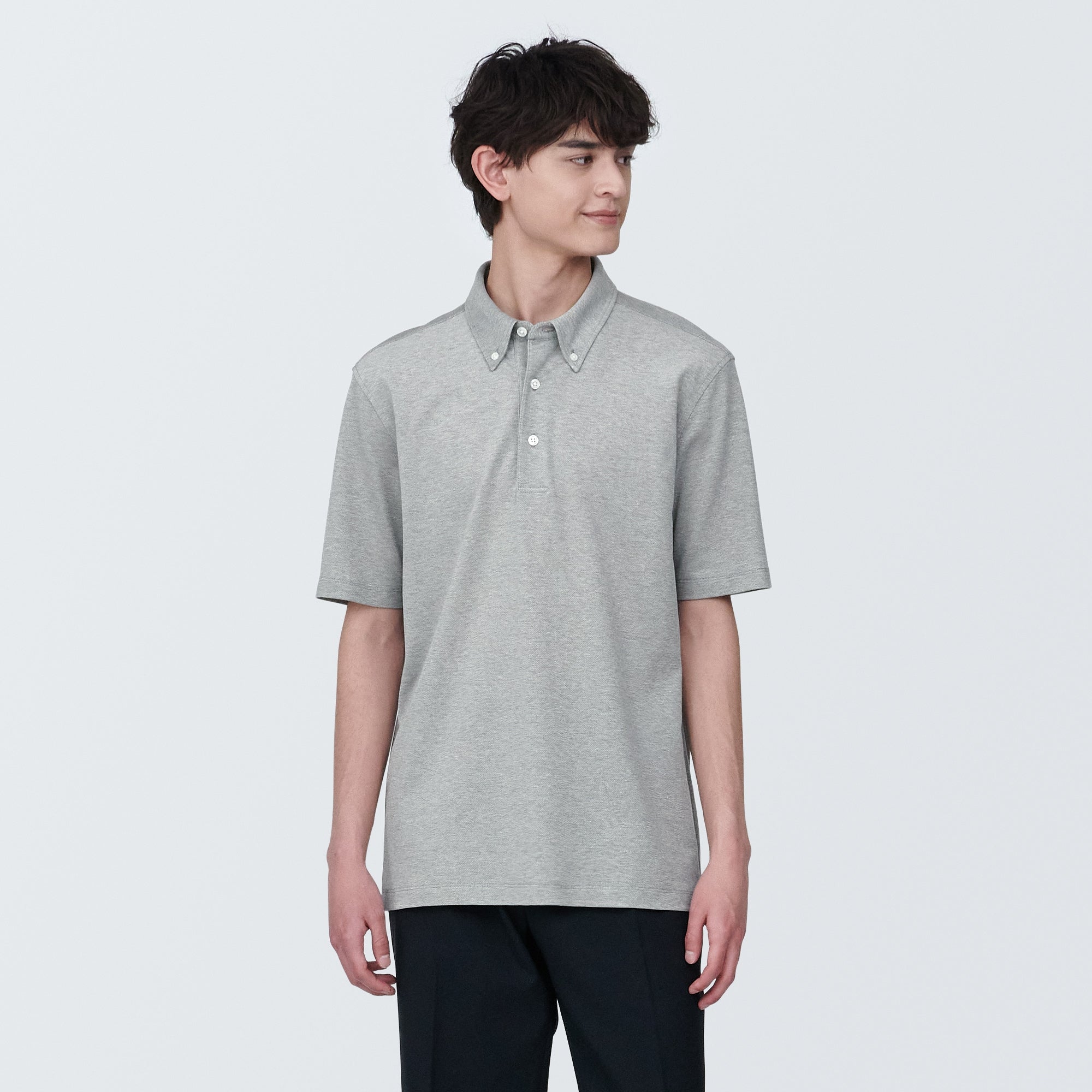 Men's Cool Touch Pique Button Down Polo Shirt - Image 16