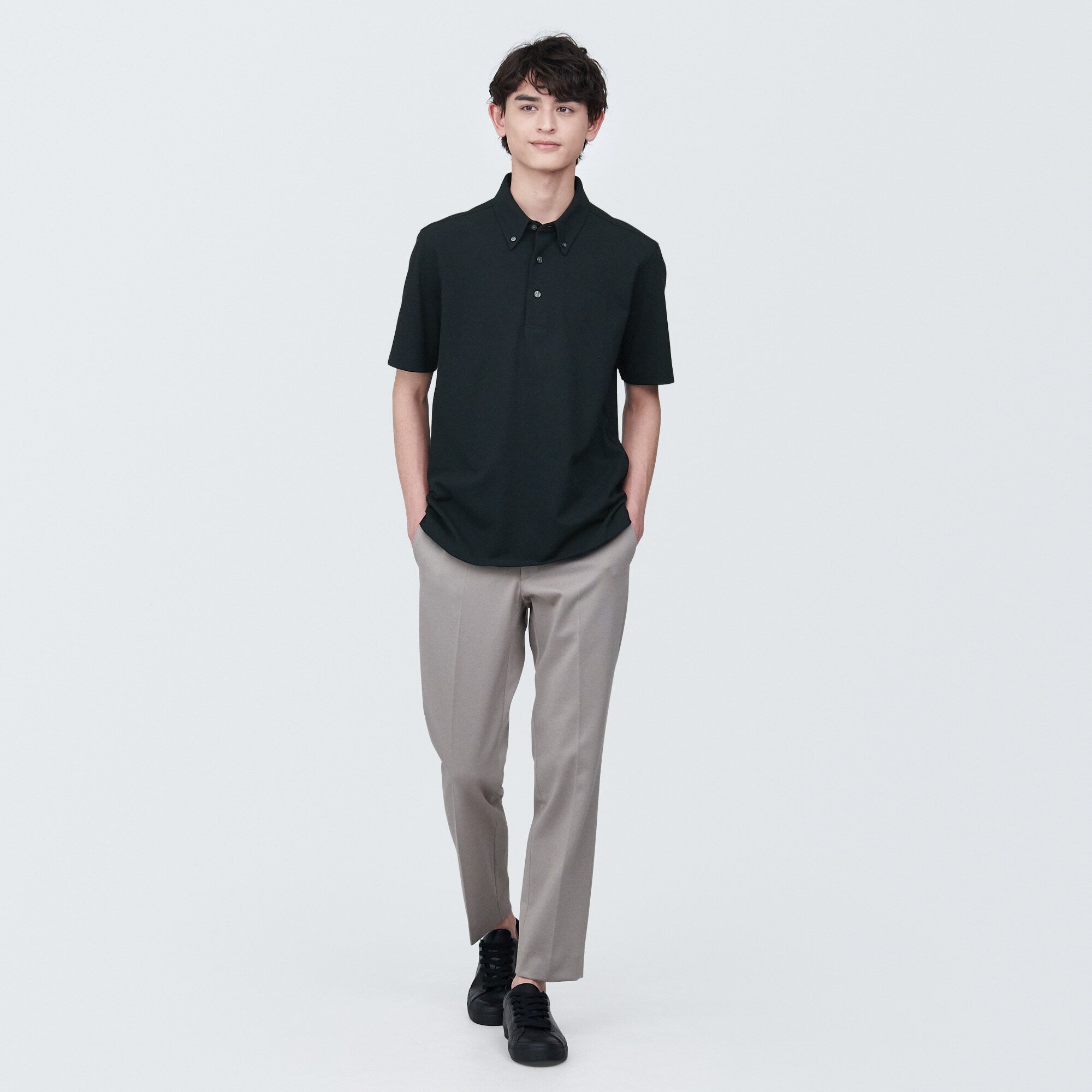 Men's Cool Touch Pique Button Down Polo Shirt - Image 24