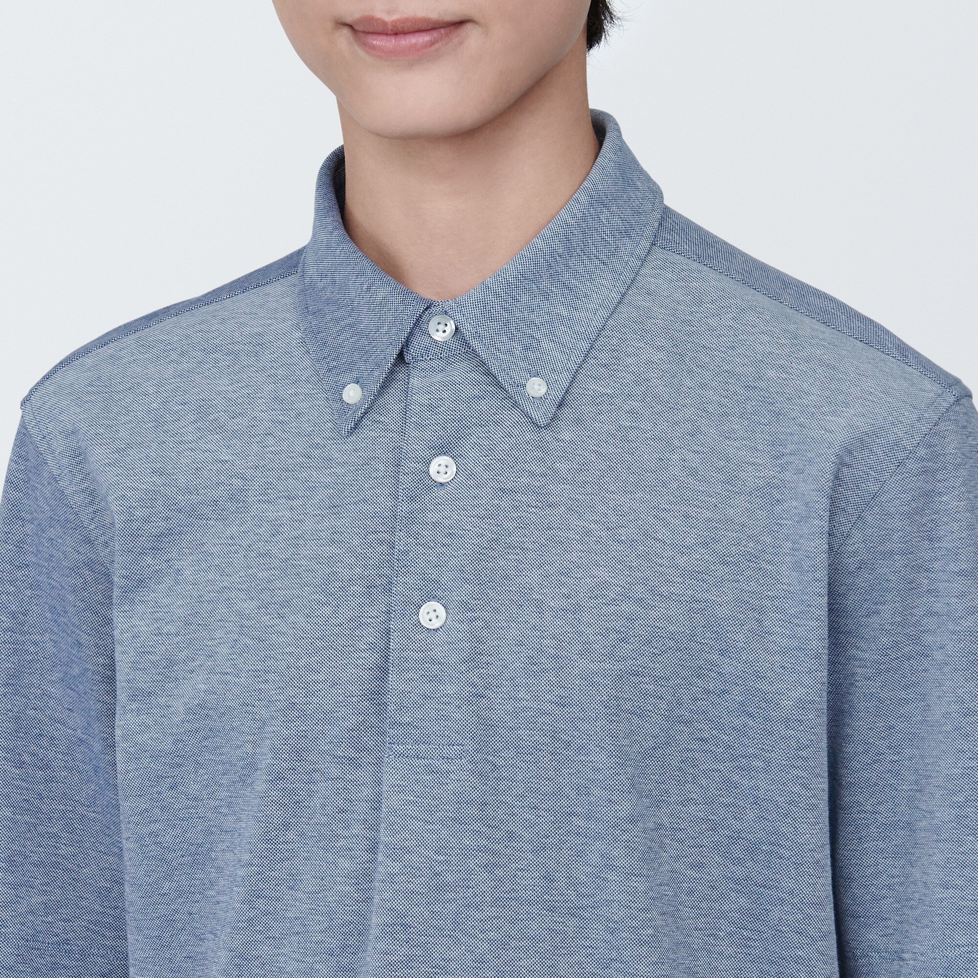 Men's Cool Touch Pique Button Down Polo Shirt - Image 14