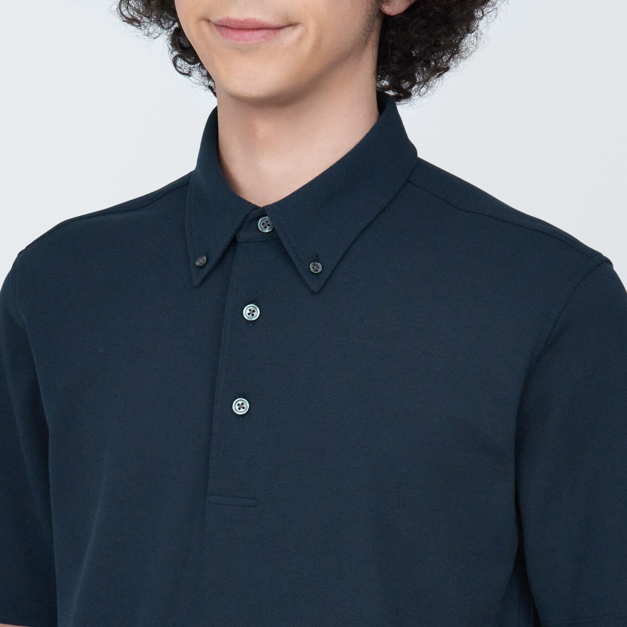Men's Cool Touch Pique Button Down Polo Shirt - Image 34