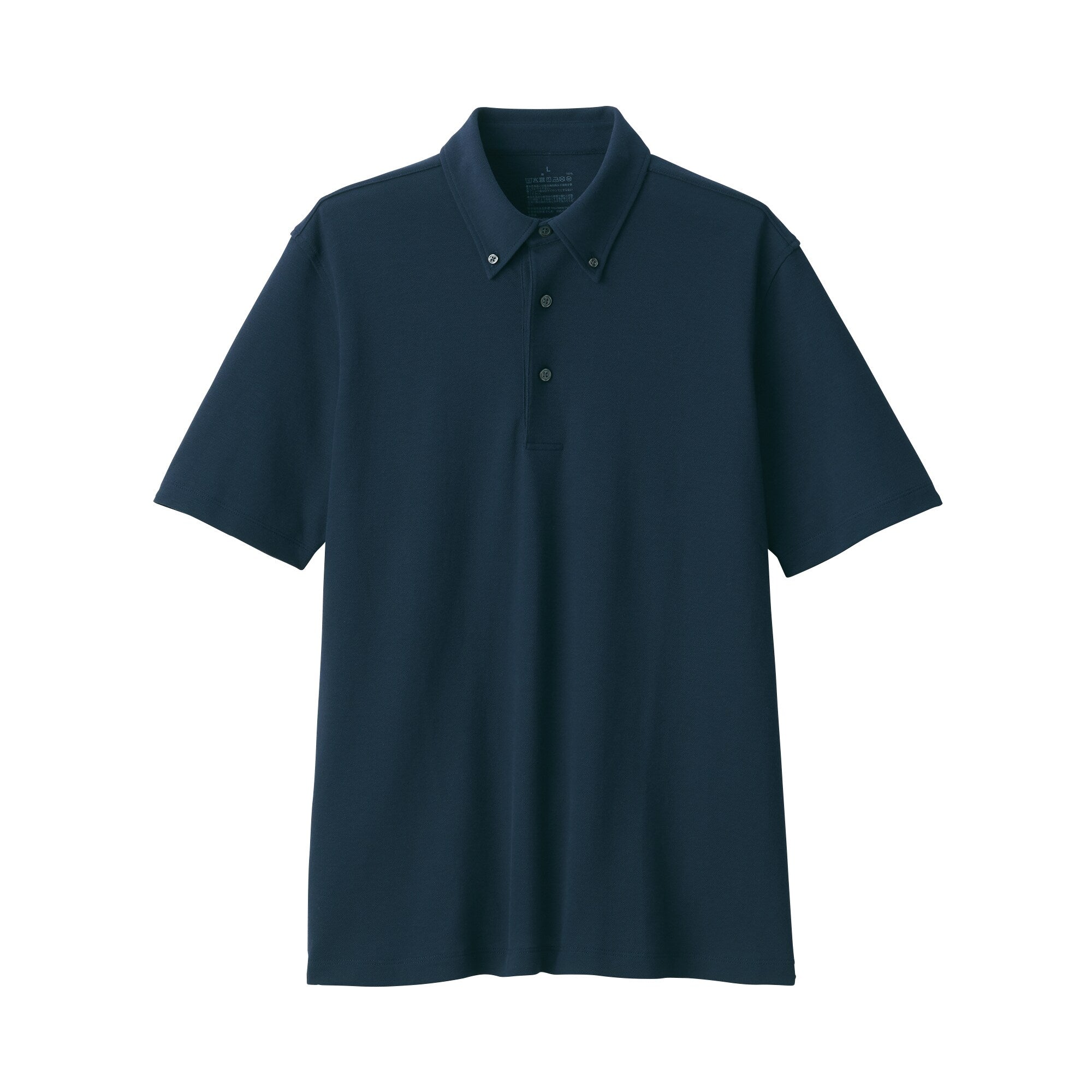 Men's Cool Touch Pique Button Down Polo Shirt - Image 35