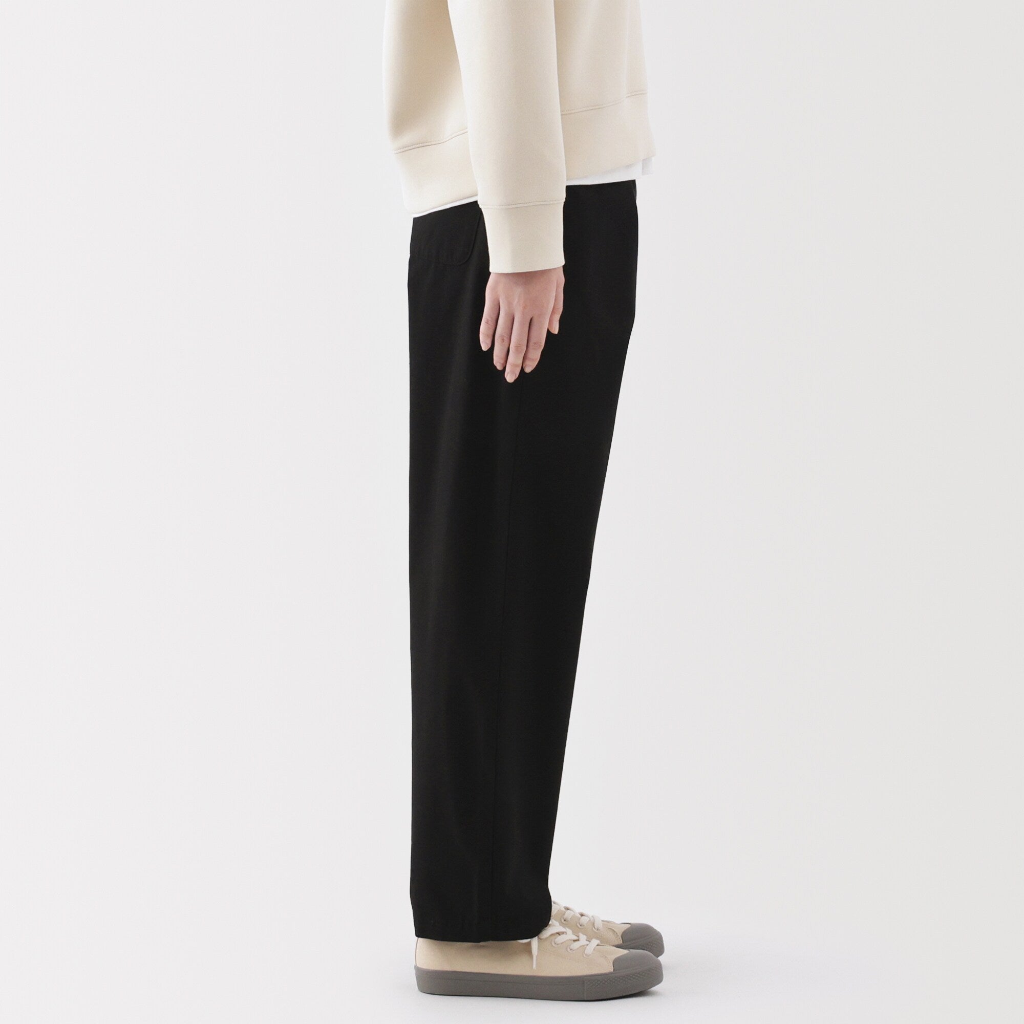 Women's Washed Cotton Easy Tapered Pants - Image 5