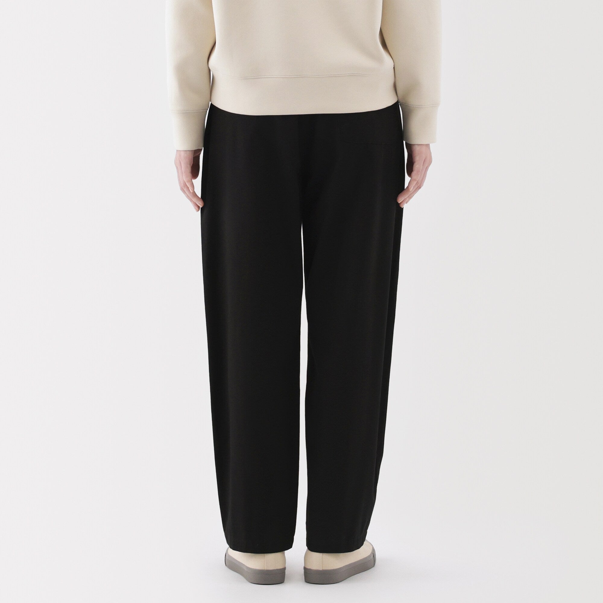 Women's Washed Cotton Easy Tapered Pants - Image 6