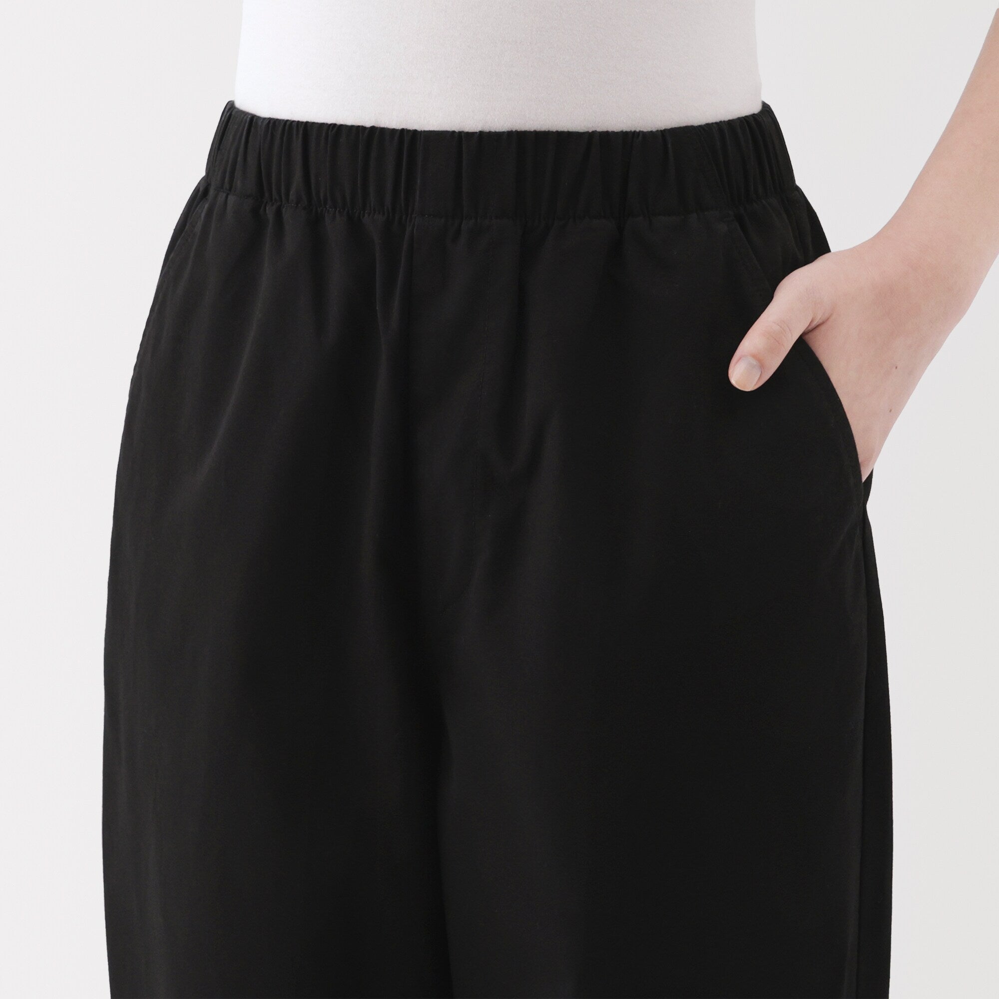 Women's Washed Cotton Easy Tapered Pants - Image 7