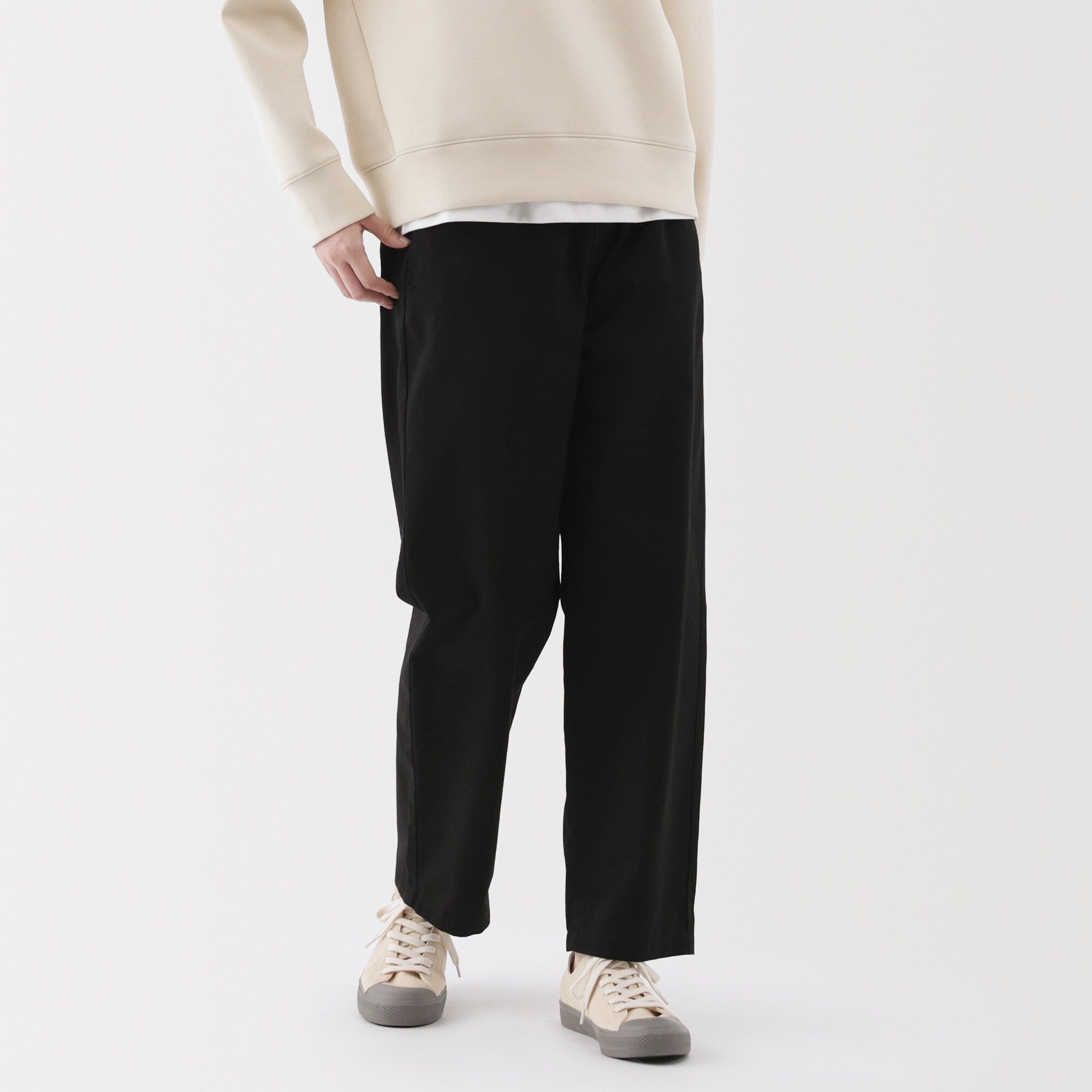 Women's Washed Cotton Easy Tapered Pants - Image 3